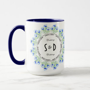 Mug Combo Grande Mariage Crocus Bleu