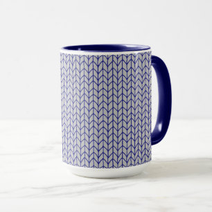 Mug Combo Navy Tricot Gris Bleu