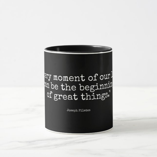Mug combo noir 11 oz | Citations Pilates 3 (Centre)