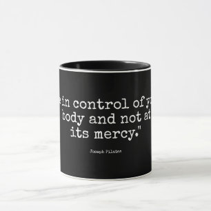 Mug combo noir 11 oz   Citations Pilates 5
