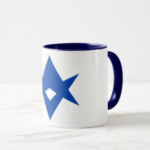 Mug Combo Noir avec drapeau de la ville de Toyota,