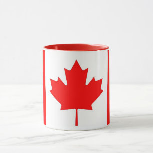 Mug combo noir avec drapeau du Canada