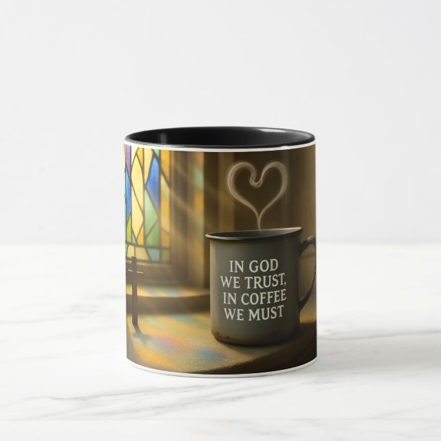 Mug combo personnalisable - 11oz ou 15oz céramique (Centre)