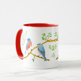 Mug Combo Rouge Mésanges Bleues