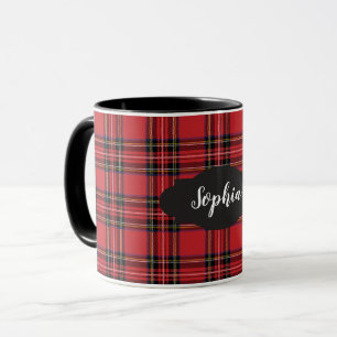 Mug Combo Tartan Rouge Écossais Prépa