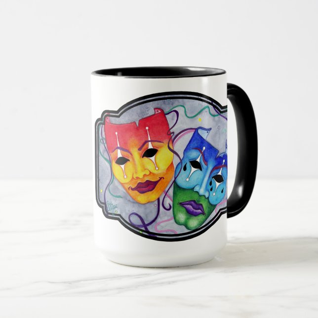 Mug Comédie et tragédie (Devant droit)