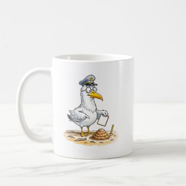 Mug Comic Bird Worm Inspector (Gauche)
