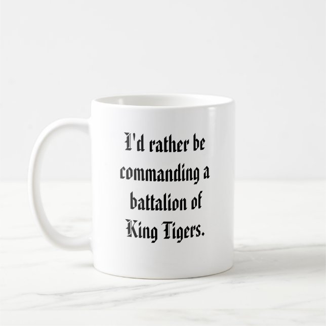 Mug Commandant de bataillon - le Roi Tiger (Gauche)