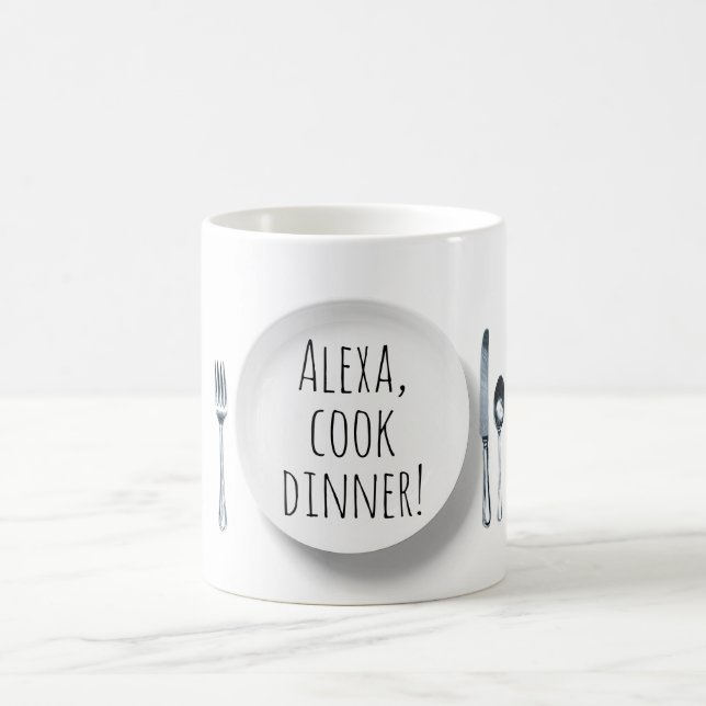 Mug Commande de contrôle Alexa pour le dîner de cuisin (Centre)