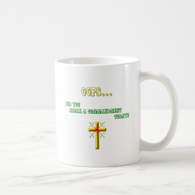 Mug Commandement cassé Christian (Droite)