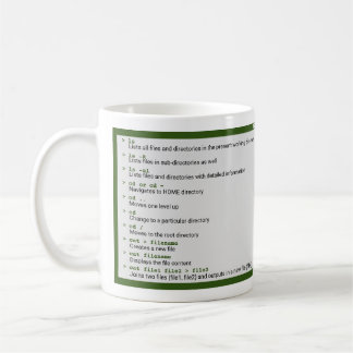 Mug Commandes Unix Basic