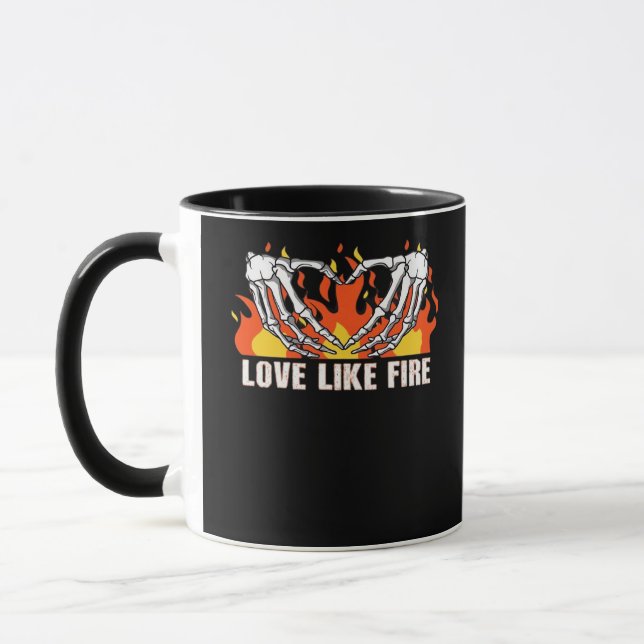 Mug Comme Classique - Skeleton Hands Heart (Gauche)