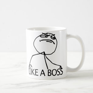 Mug Comme de patron un meme comique de rage ouais