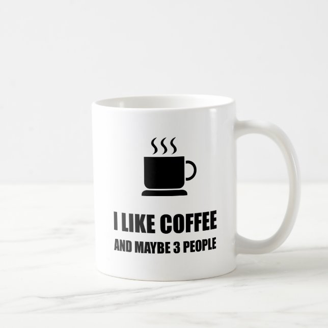 Mug Comme le café trois personnes drôles (Droite)