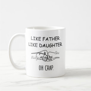 Mug Comme le père comme la fille bosse