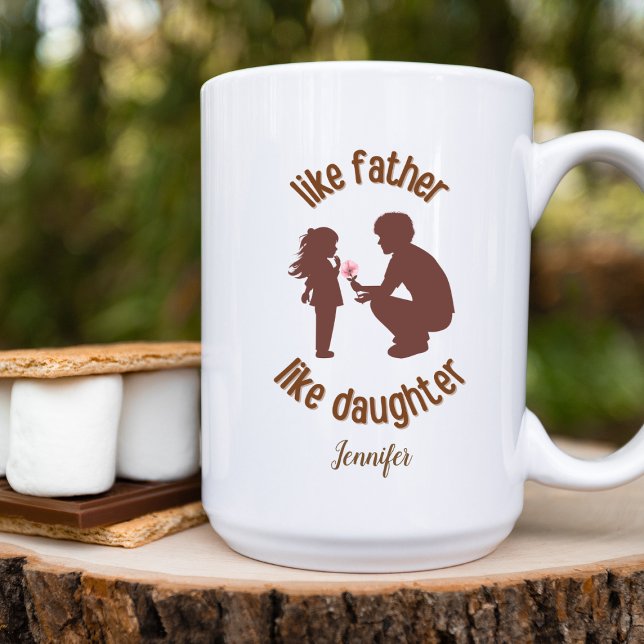 Mug Comme Père Comme Fille Drôle Personnalisé (Créateur téléchargé)