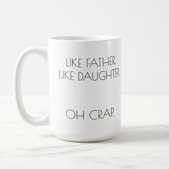 Mug COMME PÈRE. COMME LA FILLE Personnalisé (Gauche)