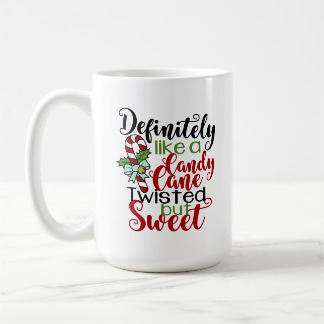 Mug Comme un sucre de canne tordu mais doux (Gauche)