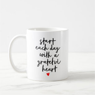 Mug Commencer chaque jour Citations Inspiration Callig