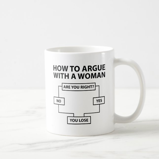 Mug Comment Argumenter avec une femme (Droite)
