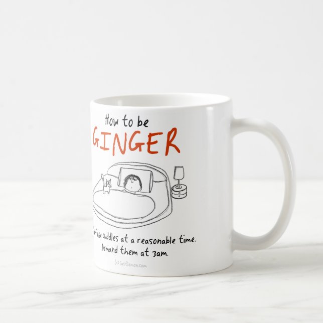 Mug Comment être un chat : Gingembre (Droite)