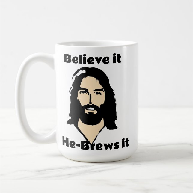 Mug Comment Jésus Fait-Il Son Café ? Hébreux (Gauche)