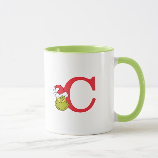 Mug Comment le Grinch a volé Noël | Monogram C (Droite)
