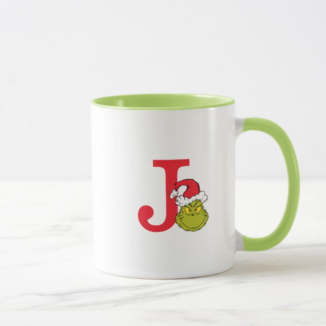 Mug Comment le Grinch a volé Noël | Monogram J (Droite)