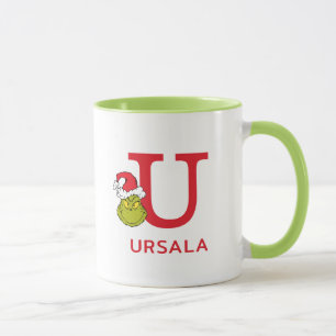 Mug Comment le Grinch a volé Noël Nom & Monogramme U