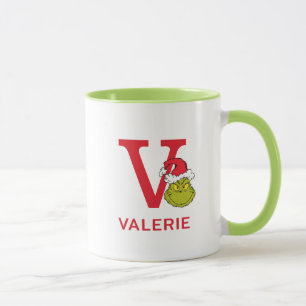 Mug Comment le Grinch a volé Noël Nom & Monogramme V