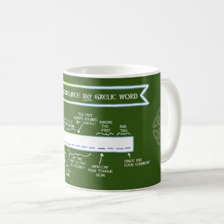 Mug Comment proclamer un mot gaélique (vert)