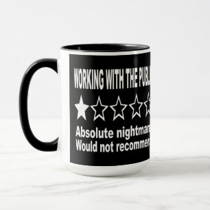 Mug Commentaire à une étoile en noir