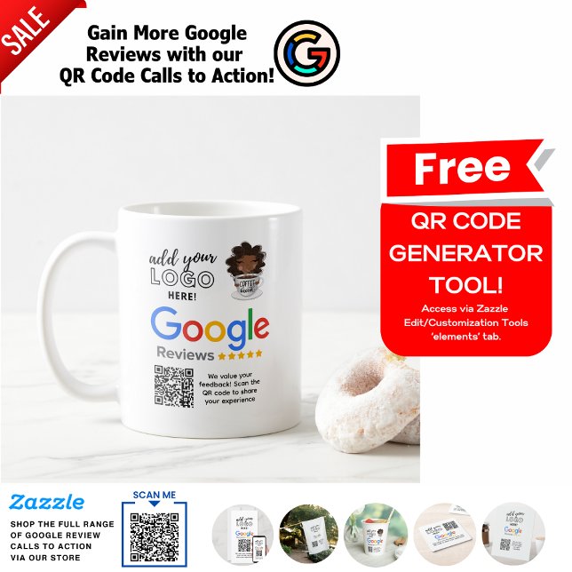 MUG COMMENTAIRES DE GOOGLE POUR BAR CAFE RESTAURANT CA (Créateur téléchargé)