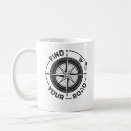 Mug Compas minimaliste de moto
