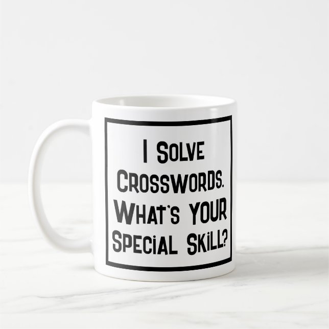 Mug Compétence Spéciale Du Solveur De Mots Croisés. Ca (Gauche)