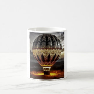 Mug Complex Design On Semi Transparent Hot Air Balloon