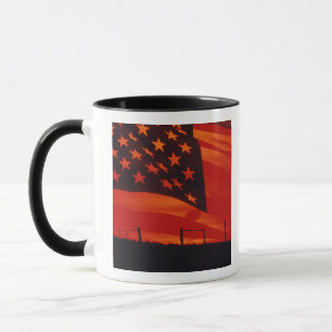 Mug Composé numérique du drapeau américain