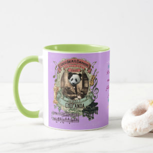 Mug Compositeur animal Chopin de panda drôle de