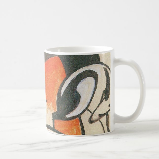 Mug Composition avec deux cerfs par Franz Marc (Droite)