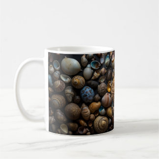 Mug Composition des coquilles de formes uniques