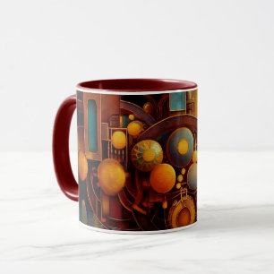 Mug Composition d'Orbe Mécanique Steampunk