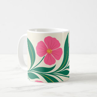 Mug Composition florale botanique rose élégante