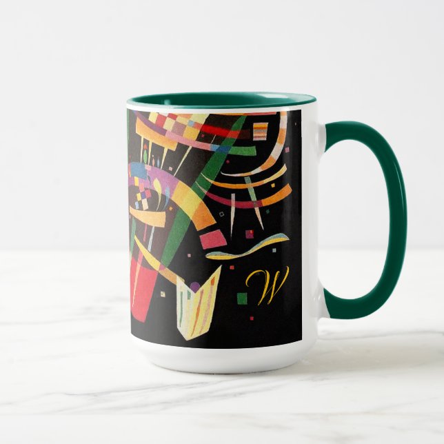 Mug Composition X Biomorphic Abstraction Art Monogram (Droite)
