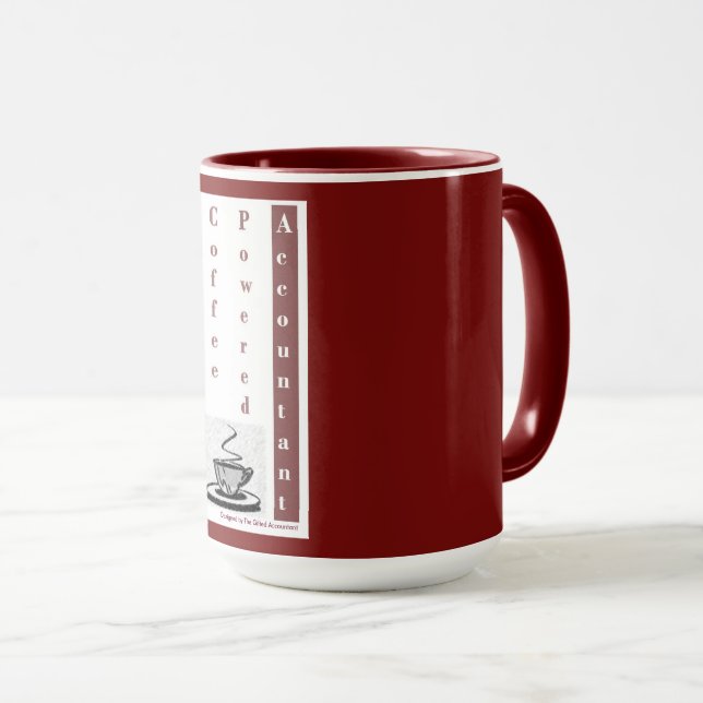 Mug "Comptable à café" (Devant droit)