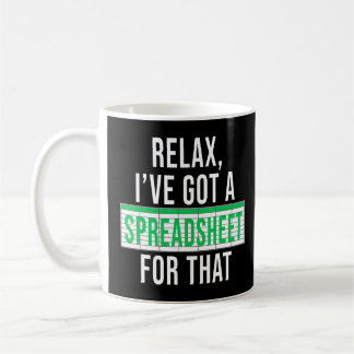 Mug Comptable Drôle Relax J'Ai Une Feuille Pour