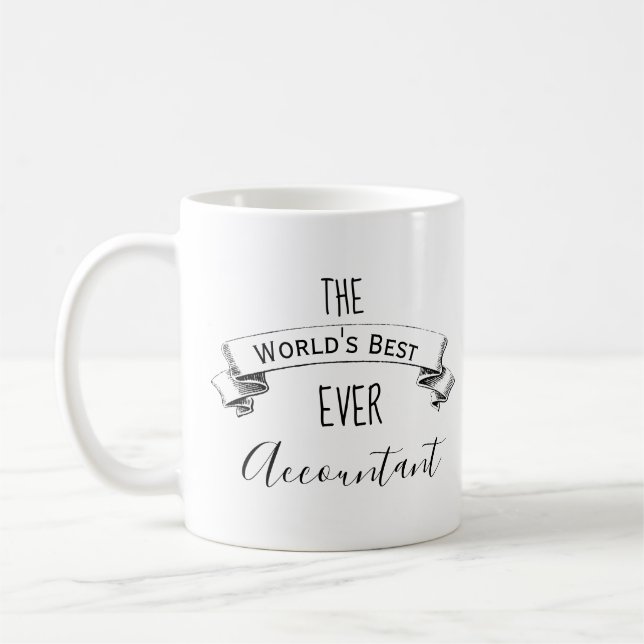 Mug Comptable Personnalisé Le Mieux Du Monde (Gauche)