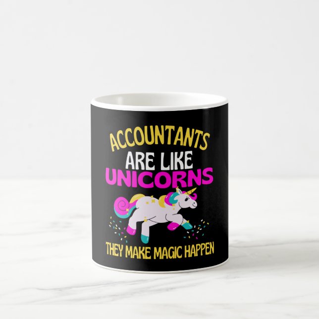 Mug Comptable Unicorn, Magique Unicorn Comptables (Centre)
