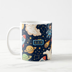 Mug Compte à Rebours Spatial Fusée