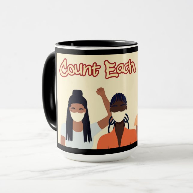 Mug Compter chaque respiration  (Devant gauche)