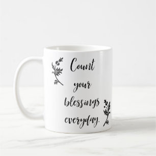 Mug Compter Vos Bénédictions Tous Les Jours